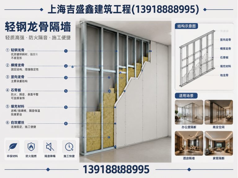 浦东新区轻钢龙骨隔墙展示图